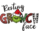 DTF Screen Print Image - Resting Grinch Face